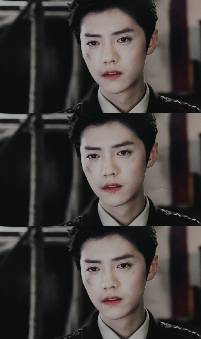 饭制鹿晗制服造型战损妆 这谁顶得住哦!