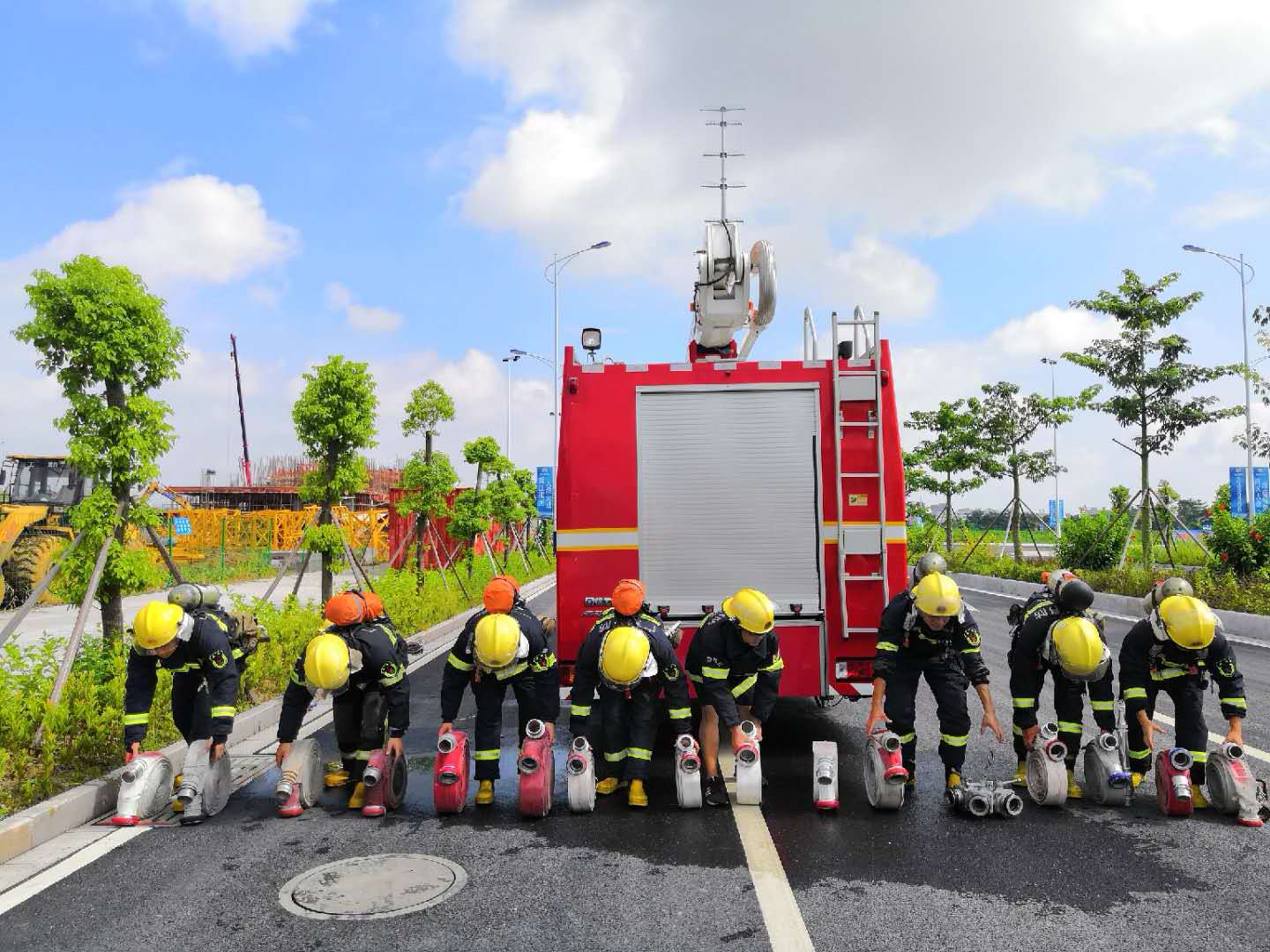 揭阳空港消防图片