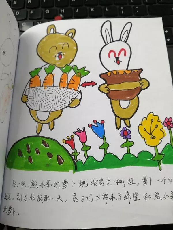 節選自廣東省惠州市立德幼兒園作品《蘿蔔換蜂蜜》