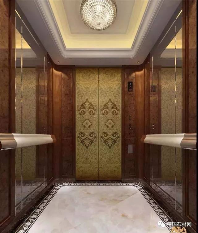 电梯内大理石拼花装饰效果2电梯地面拼花设计14)如果是已经安装好的