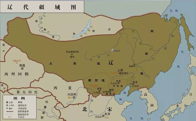 辽朝最大疆域版图图片