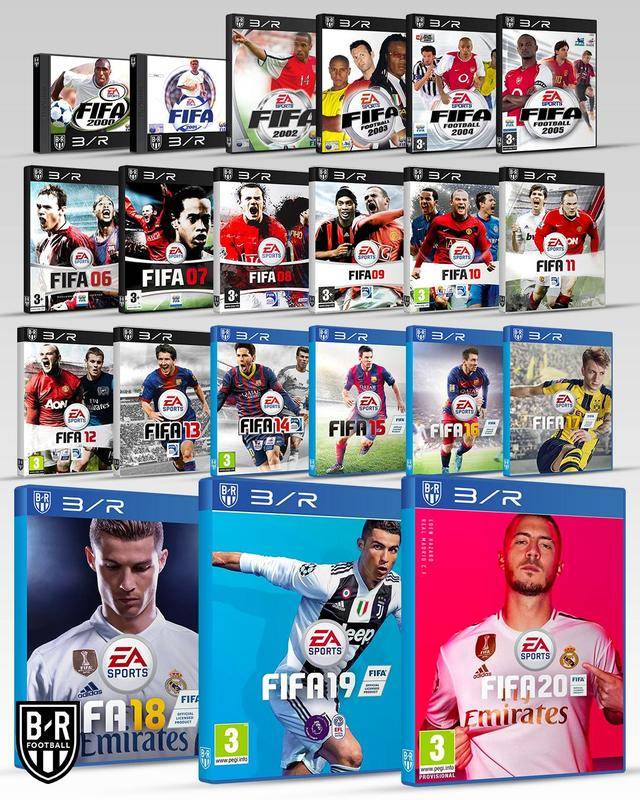 回忆满满br海报fifa20年封面球星大变迁