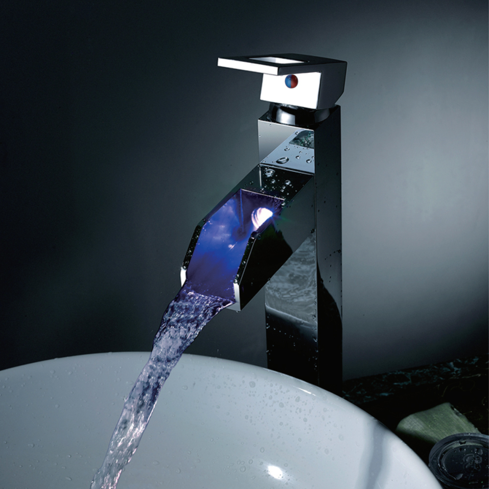 见色知温点滴关怀丨汉逊led变色水龙头系列幻彩登场