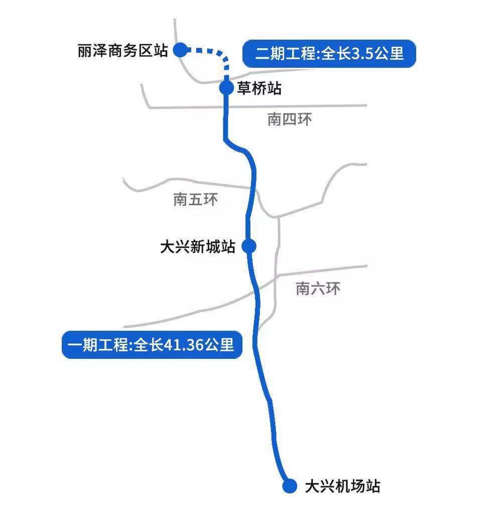 新机场线二期2021年开通可直达cbd金融街