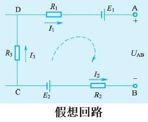 網孔的複雜電路,可以根據節點電流定律和迴路電壓定律列出三個獨立的