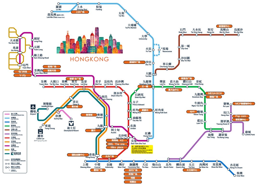 香港購物中心地鐵路線圖暑期檔伴隨著是學生客流的激增,七月如歌,八月