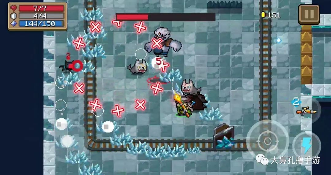 原创元气骑士雪原三巨头之三只眼雪山大猿王