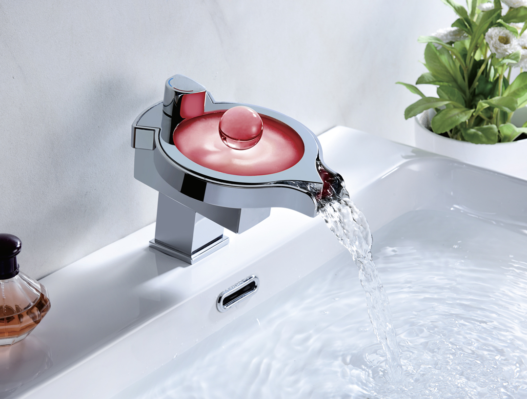 见色知温点滴关怀丨汉逊led变色水龙头系列幻彩登场