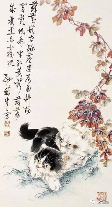 著名画家孙菊生,传神力作——猫的世界_北京