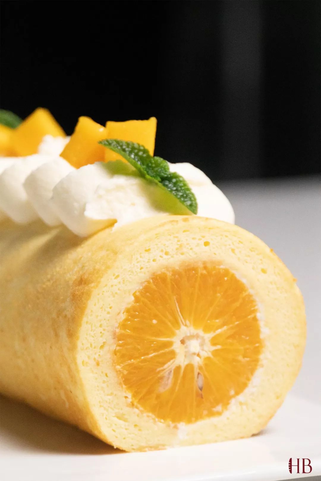 香橙奶油蛋糕卷图片