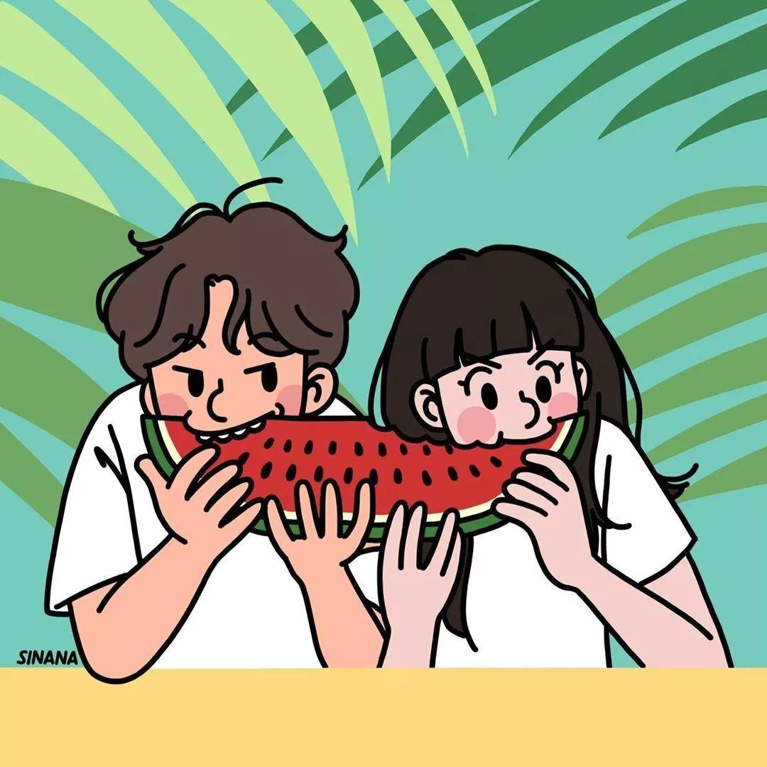 壁纸丨恋爱的夏天好想找个对象一起穿情侣装