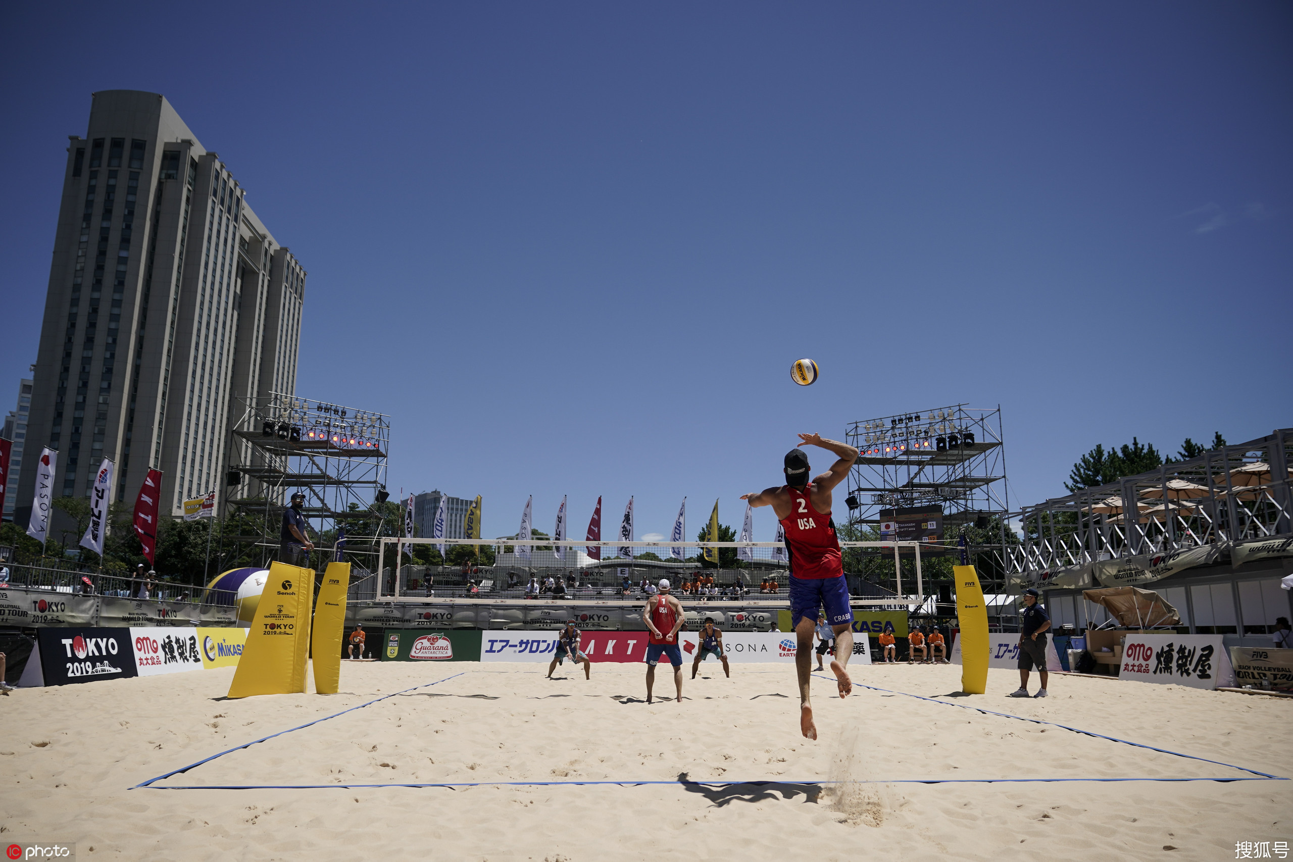 东京奥运沙排场地试验赛 东京高温一年后或成隐患