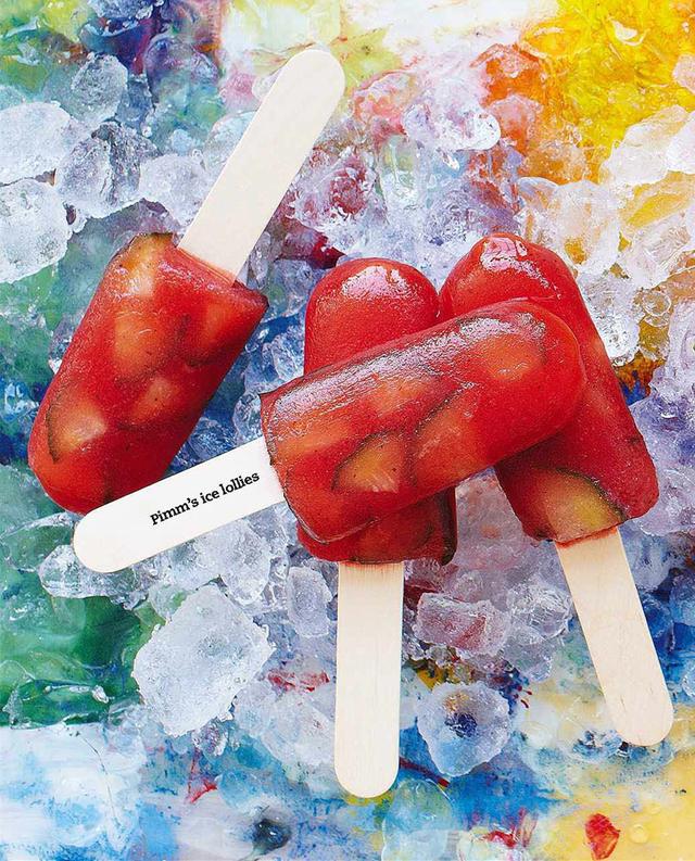 成品为10根总计时间:15分钟(外加4小时冷冻)pimms ice lollies飘仙