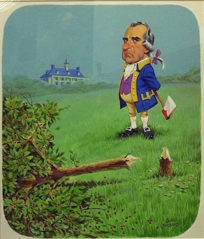 小学课本中《华盛顿与樱桃树》是杜撰的?它对美国产生了哪些影响