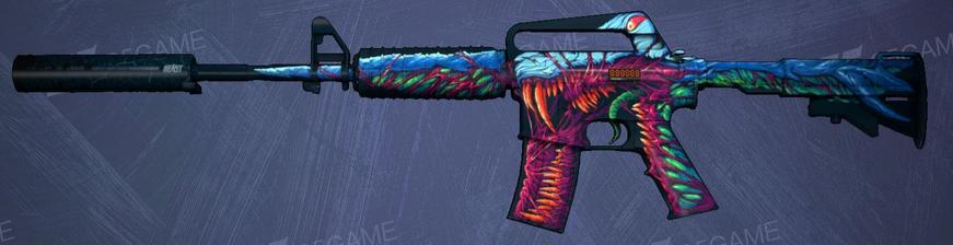 m4a1-s | 暴怒野兽作为老而弥坚的暴怒野兽系列,这款a1s可以说是每为