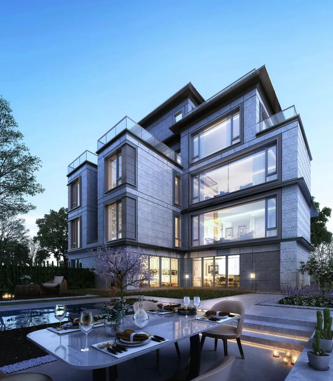 创新"双首层"立体合院墅,得房率近300%!