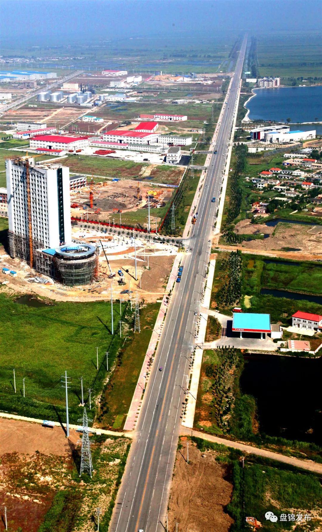 图说盘锦向海大道前程似锦向未来