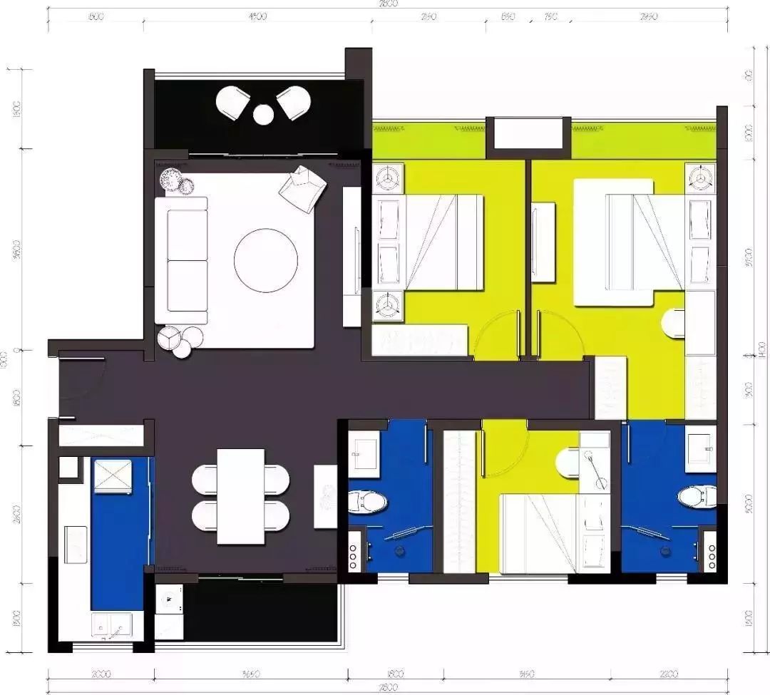 我们先来看看填得丑的彩平图长啥样.
