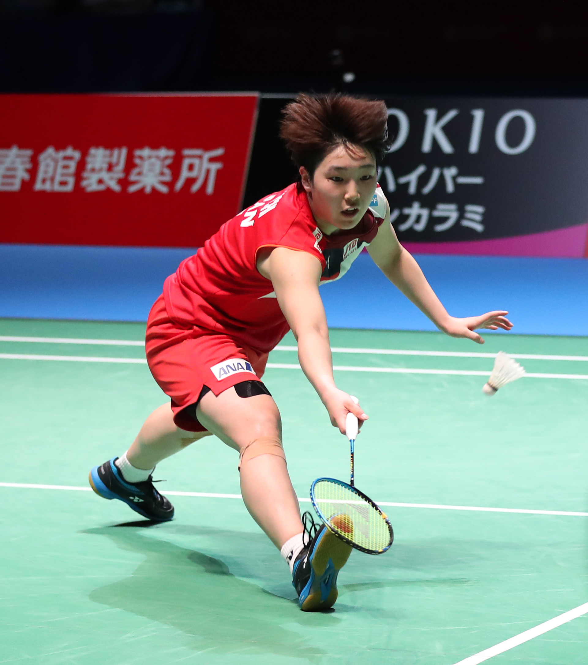 在日本东京举行的2019年日本羽毛球公开赛女子单打决赛中,日本选手