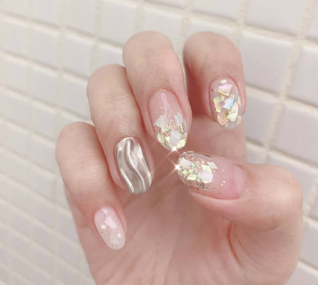 高级感爆棚的短指甲美甲合集短甲小仙女的自信瞬间来了