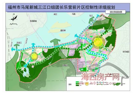 重磅消息长乐营前将打造中央休闲区建两条过江通道连接仓山马尾