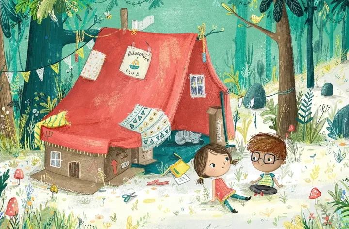 插画她的笔下藏着一个童话故事