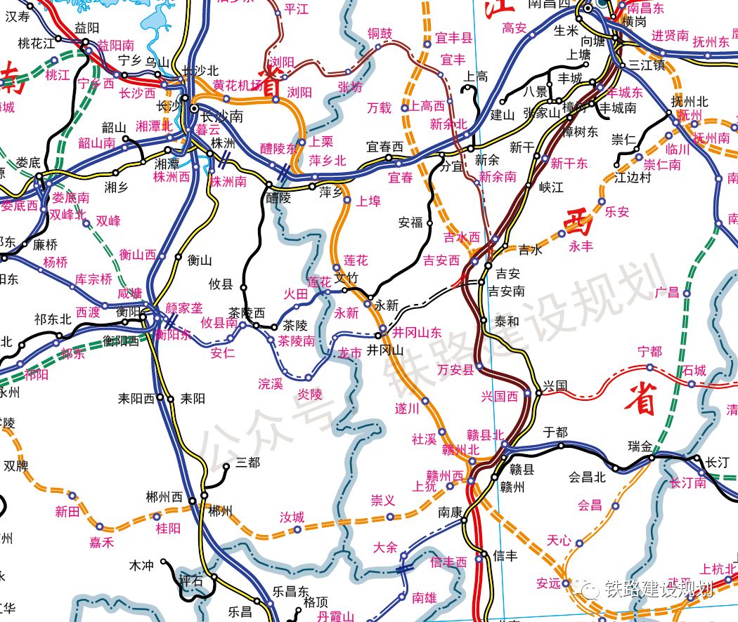 昌赣铁路客运专线结合长赣铁路前期研究情况,其引入赣州地区拟采用 新