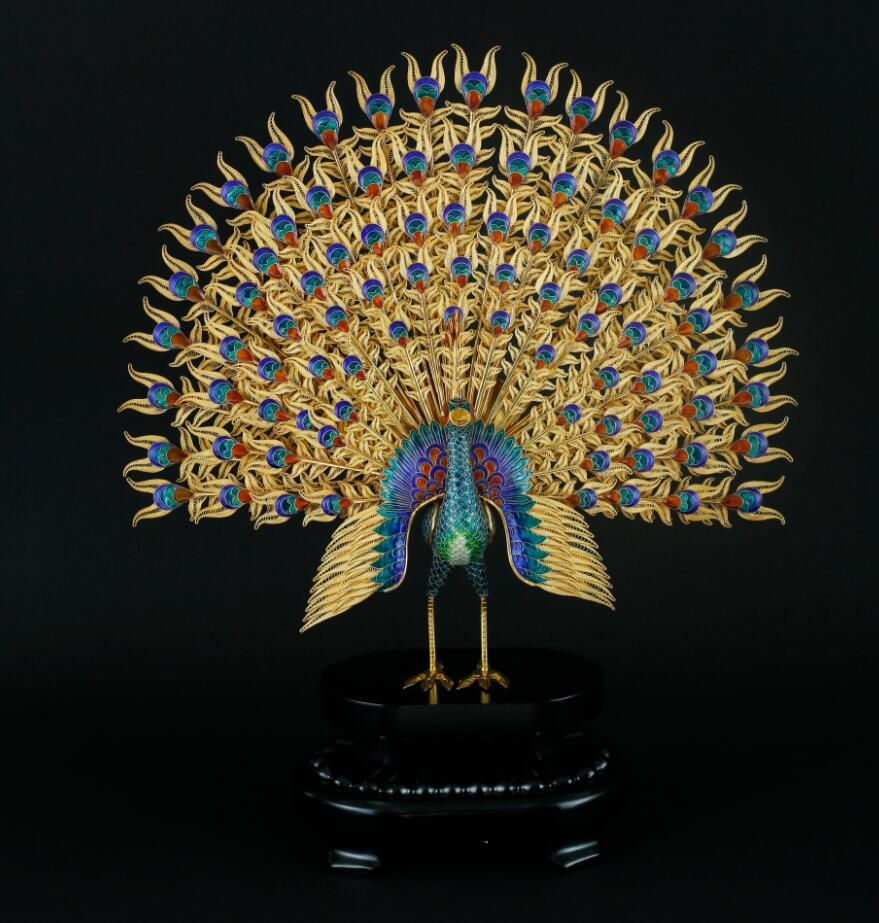 袁长君百余件花丝镶嵌作品在京展出