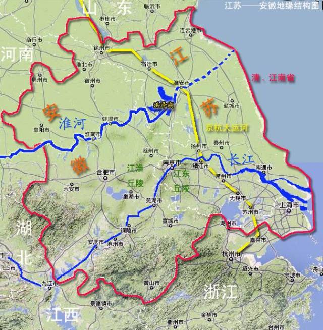 安徽省江苏省交界地图图片