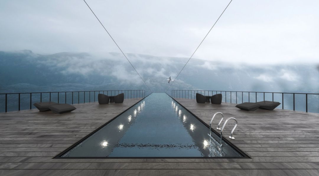 全球首个360度高空透明无边泳池,差点以为要空投才能进入_设计