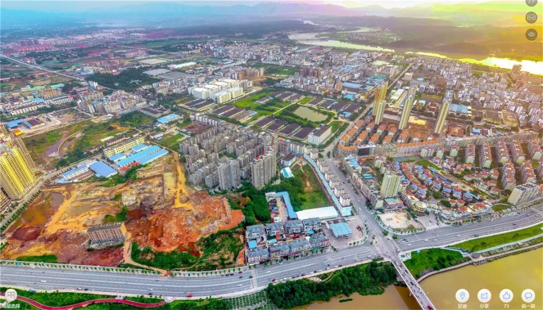 赣州市于都县从高空视角俯瞰再出发!