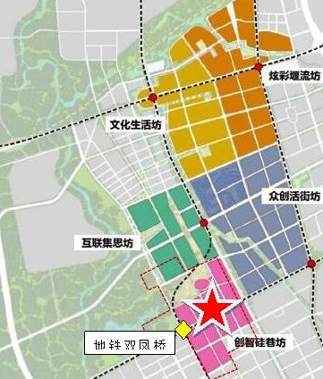 规划设计的tod特色街区创智硅巷坊,为贴心满足高端人才及新经济产业