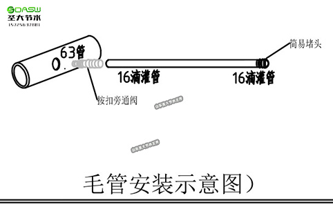 湖北大棚葡萄水肥一体化滴灌系统安装施工