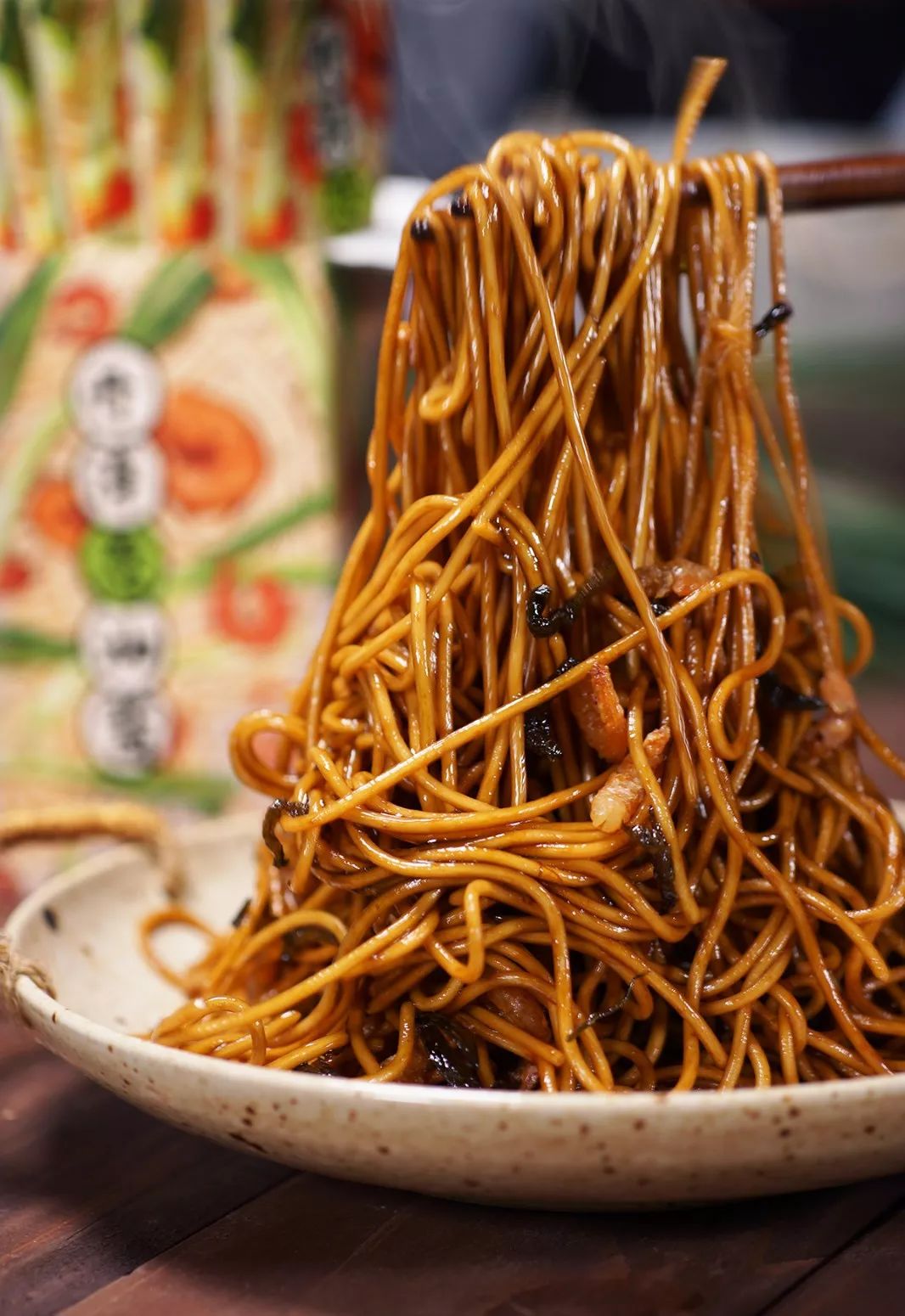 鲜货葱香浓郁咸香油润这酱拌面超好吃