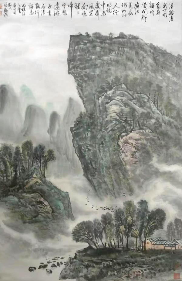 一山一水尽显自然气韵——著名画家张勤作品欣赏_中国