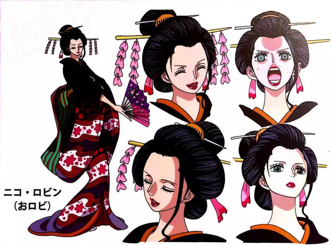 海贼王动画和之国篇角色设定图30张大公开!(草帽一伙及配角们)