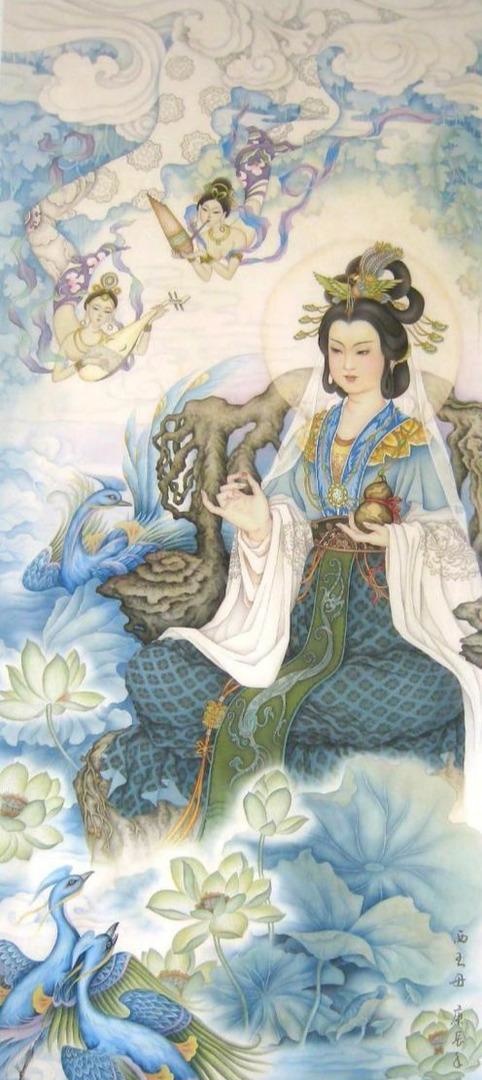 她从一个人面兽身神变成一个妖娆妩媚美女神,道教功不可没_西王母