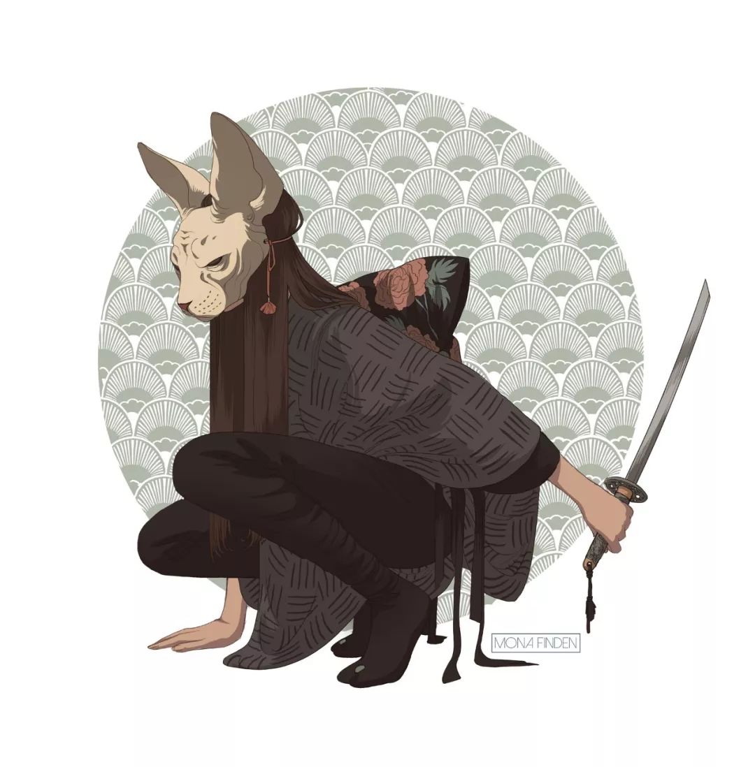 挪威插画师monafinden作品