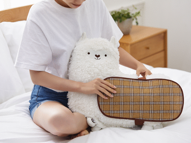 理想物超软萌的动物按摩抱枕能模拟人手按摩还能热敷