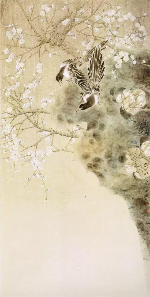 张贤明工笔花鸟作品欣赏