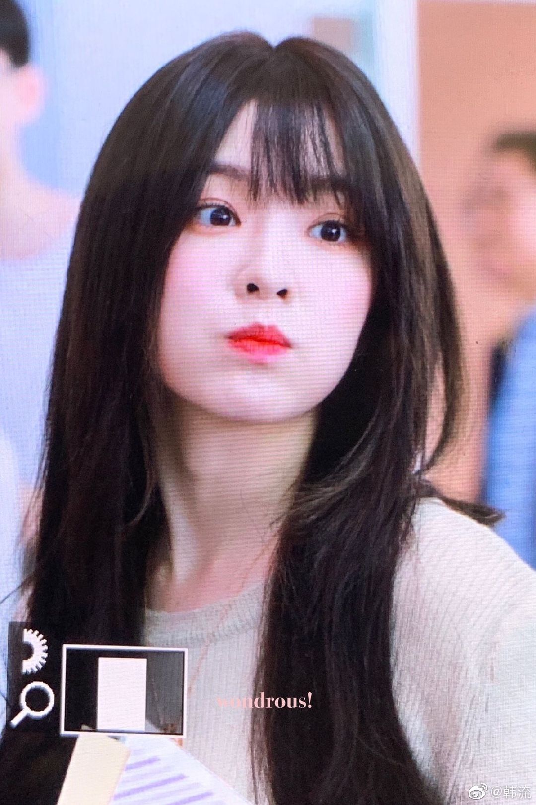出现即热帖刘海irene的核级美貌