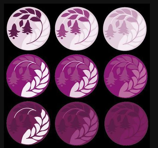 首先,弄明白色彩构成的三要素:色相,纯度,明度.