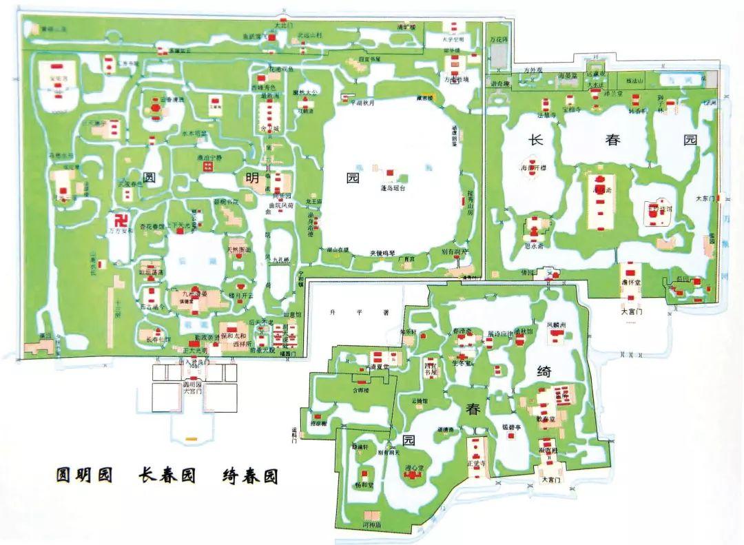 玉泉山静明园平面图图片