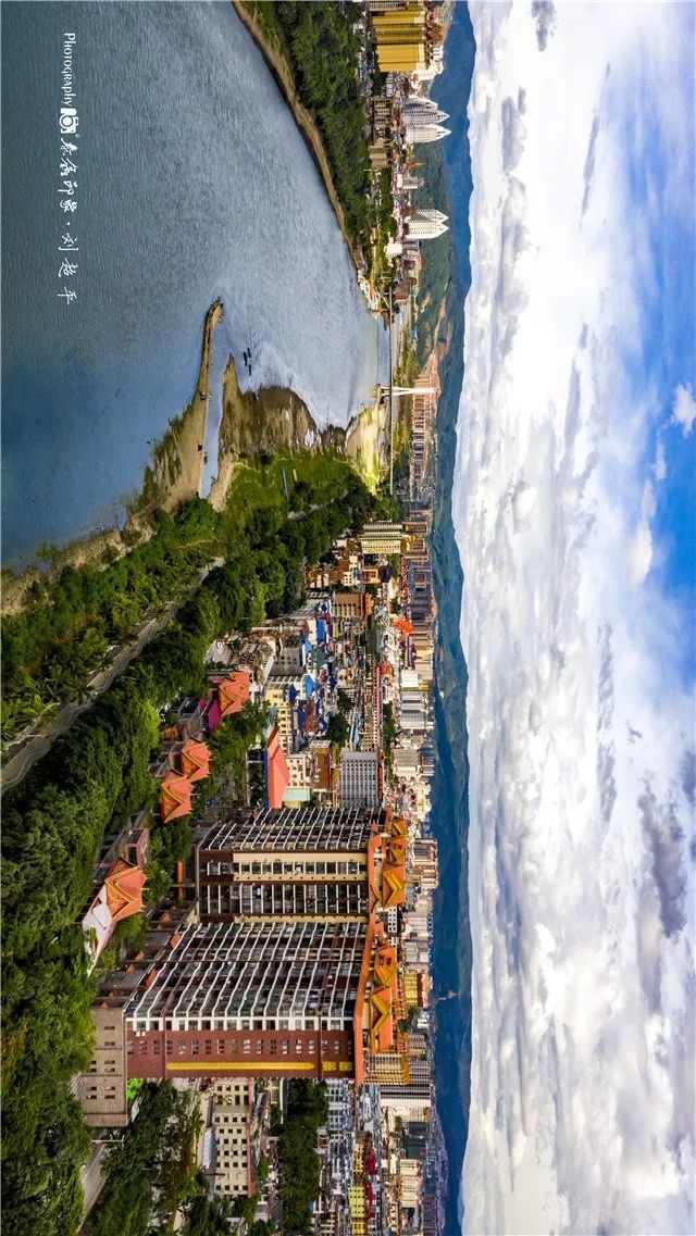 瞰傣乡主题航拍之九|景洪:美丽宜居"黎明之城"(作者:刘超平)