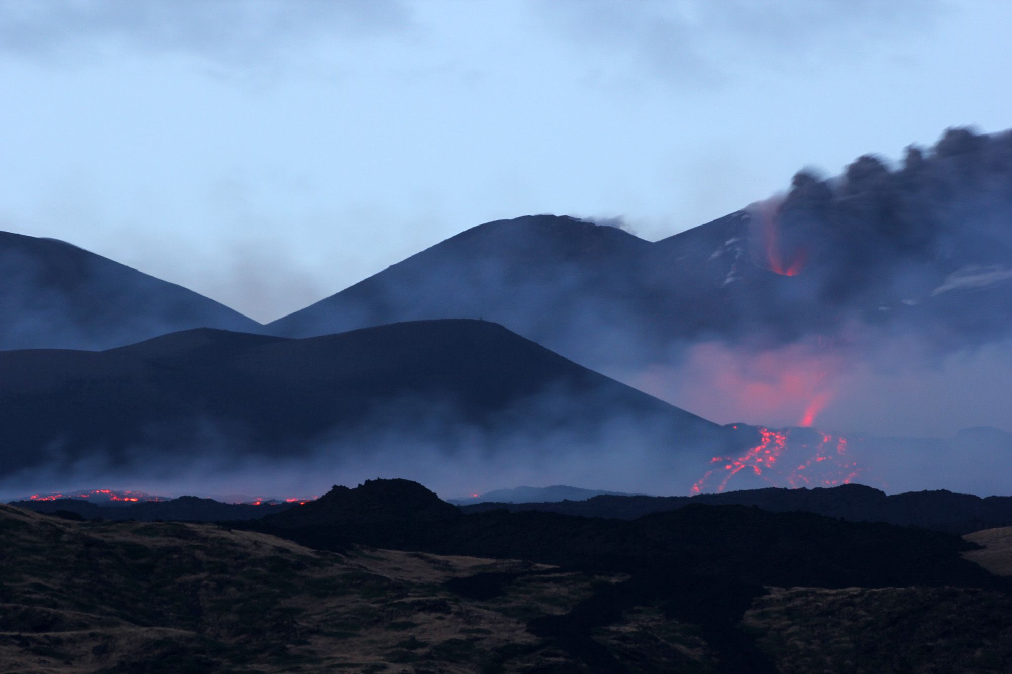 意大利埃特納火山噴發