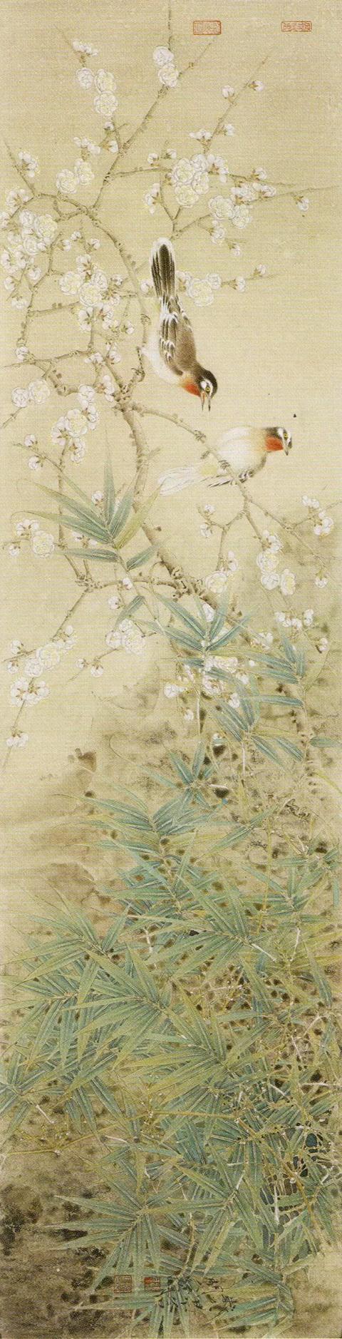 张贤明工笔花鸟作品欣赏