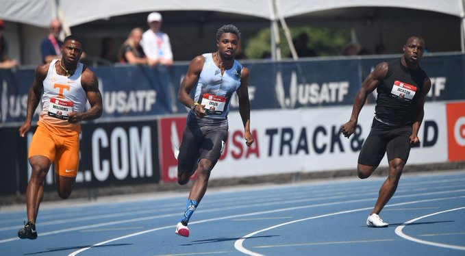 19秒78,美国名将莱尔斯200米逆风创造佳绩,不输后期博尔特