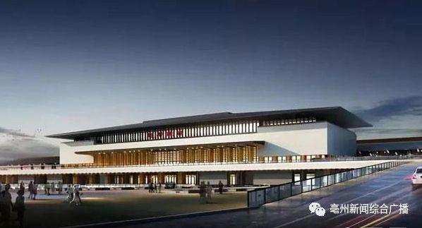 亳州南站沿古城东站左线再经亳州南,芦庙站然后返回亳州南站转至左线