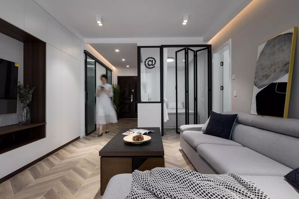 61㎡小窝餐厅改卧室整屋无主灯专为3个老人家设计的房子