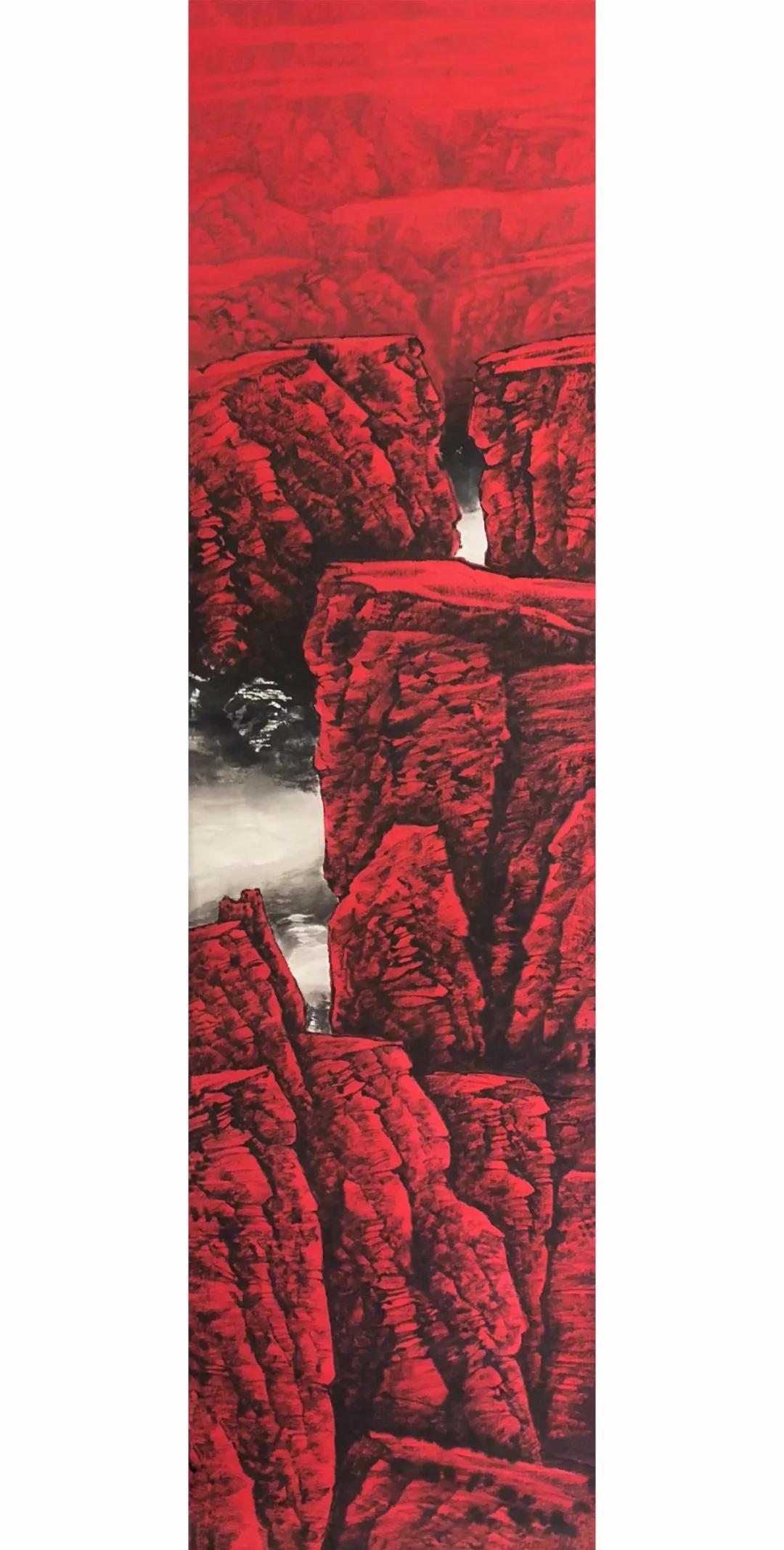 画廊推荐画家高劲松中国红系列